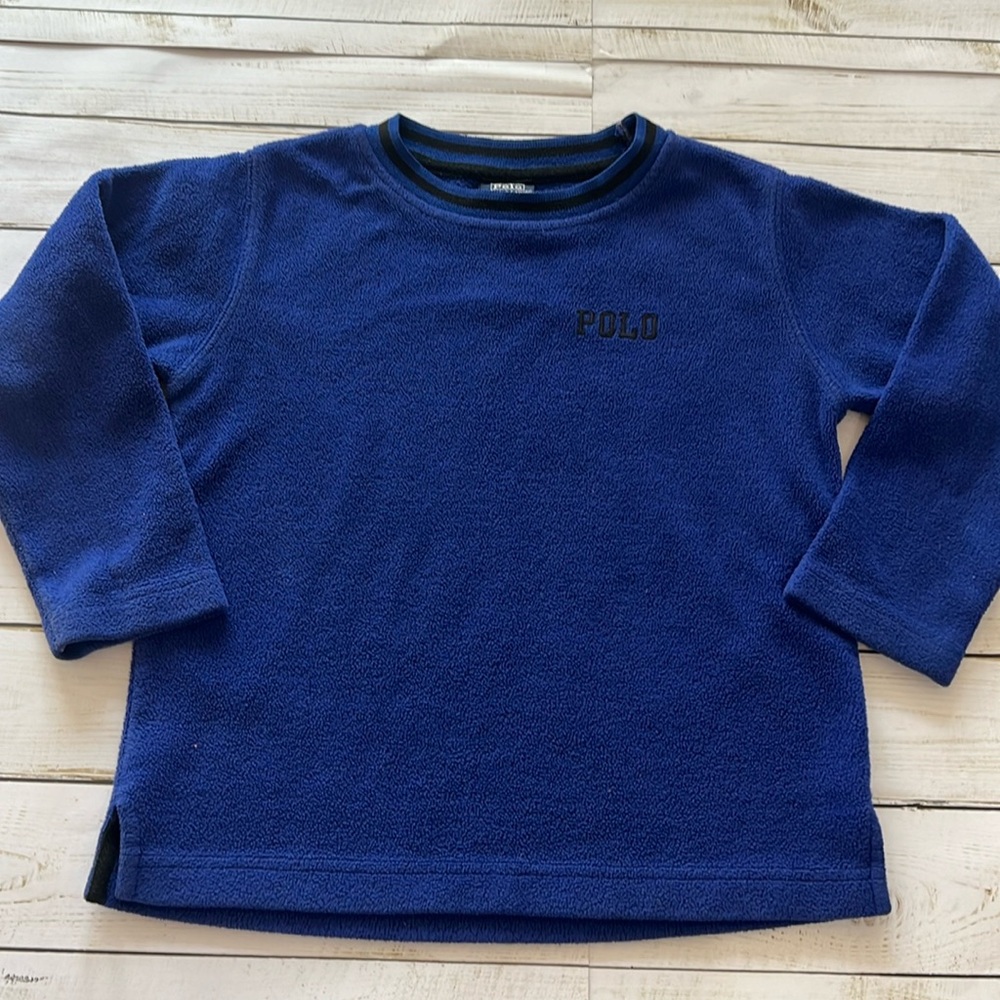 Polo Ralph Lauren Youth Kids Crew neck Sweatshirt Sweater Blue Sz 4